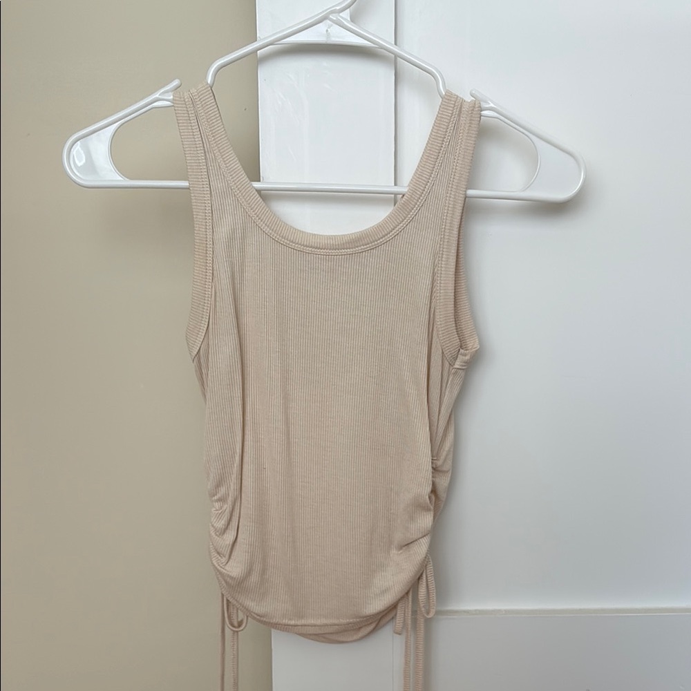 Elegant Cream Sleeveless Top